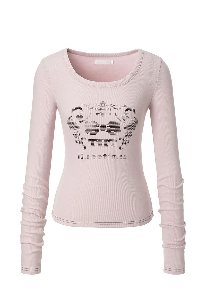 Dotty tee - pink