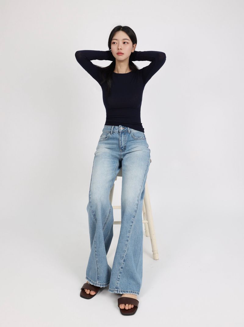 SOFT BLUE LINE WIDE DENIM code 26212