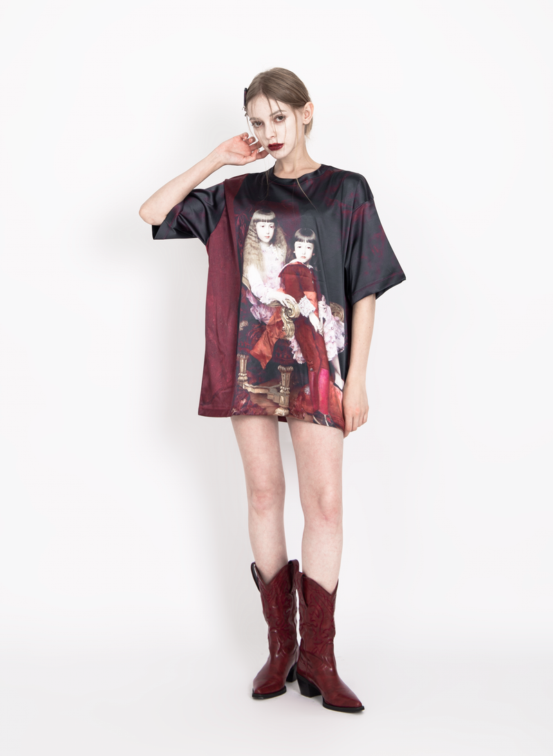 SATIN OVERSIZE T-SHIRT #CHERISH