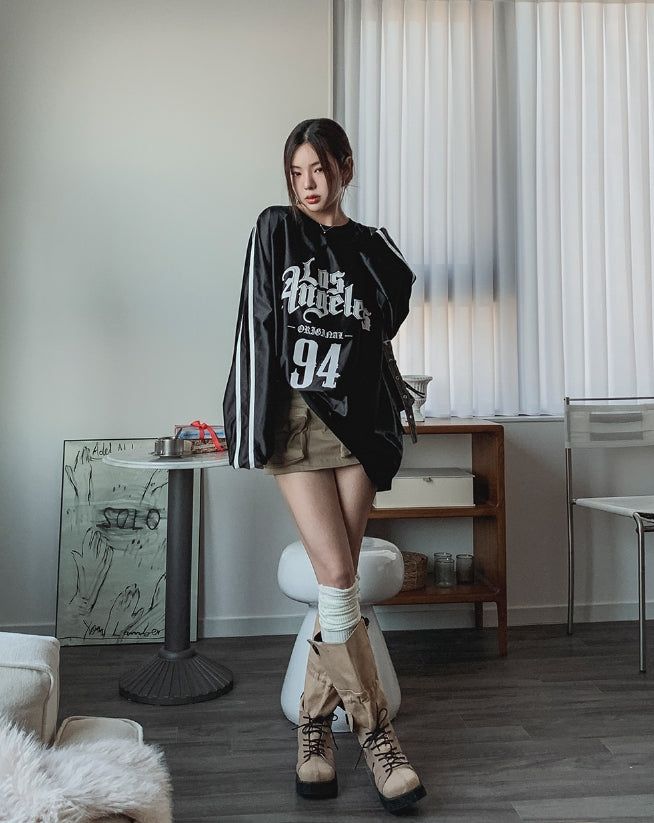 LA Trackline Metal Jersey Sweatshirt