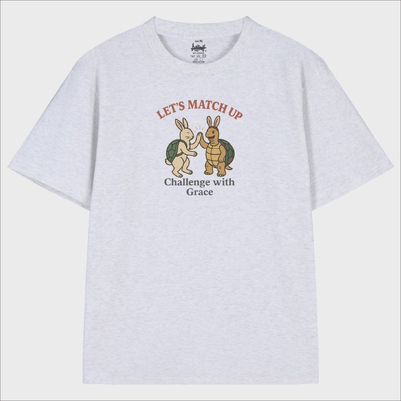 Lets Match Up Bunny&Turtle T-Shirt (3color)