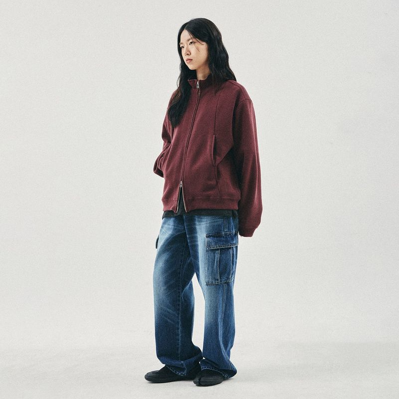 Fickle 2-WAY full zip-up / Magenta