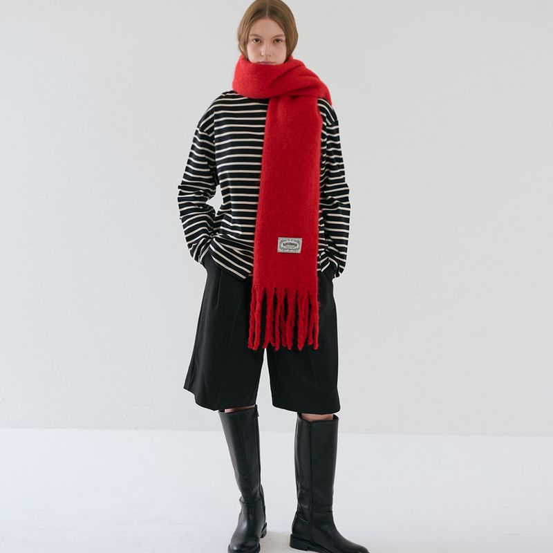 Soft Brushed Muffler_Red