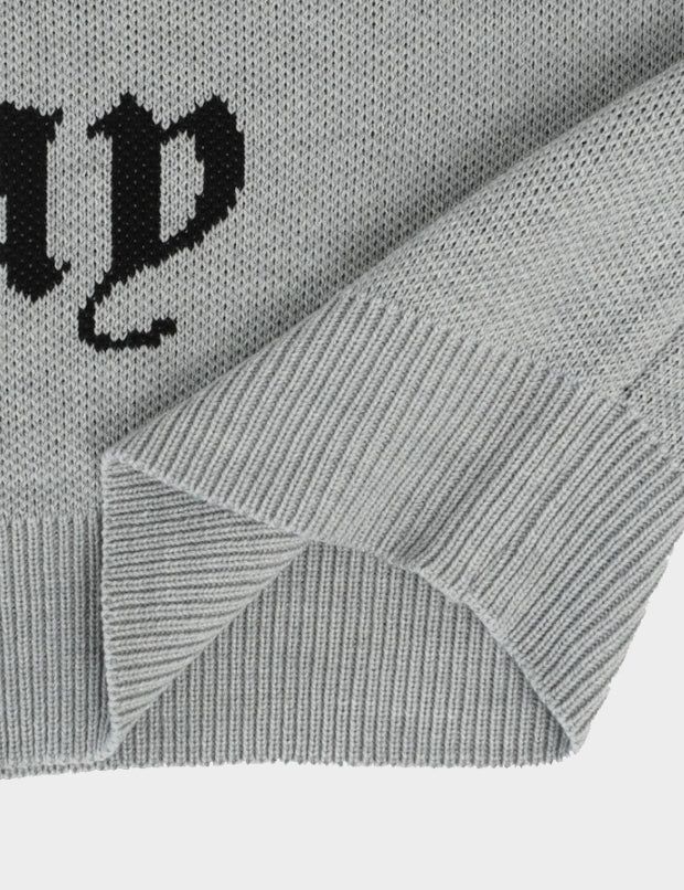 Lettering oversize heavy knit