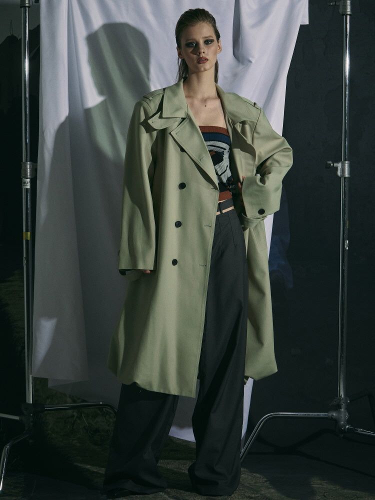 GATELESS（ゲートレス）の「BALLOON TRENCH COAT -BEIGE（Jackets/Outerwear）」