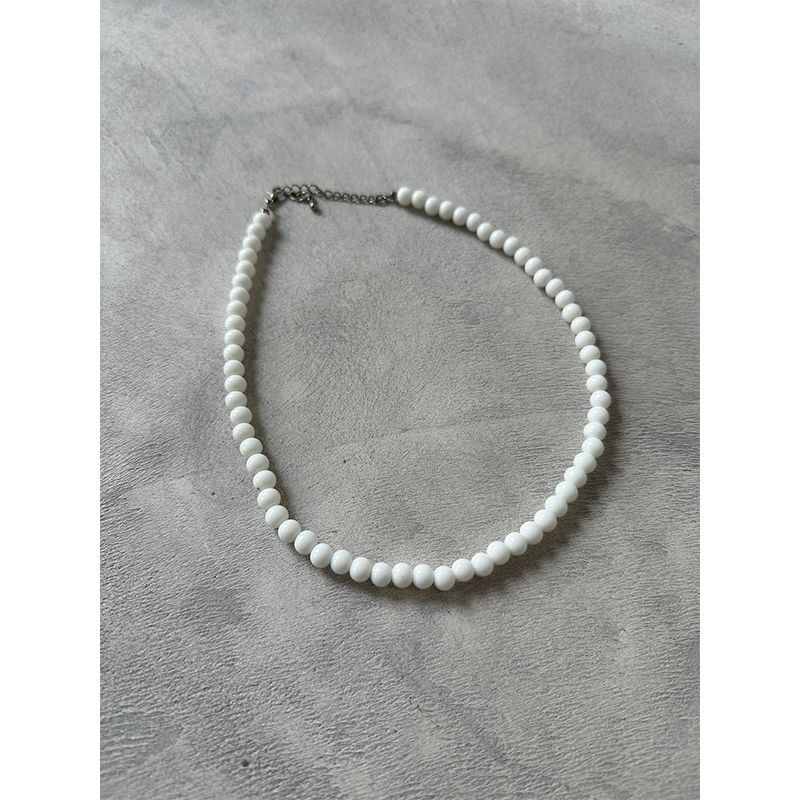 [HANDMADE] Vivid ball chain necklace (4color)