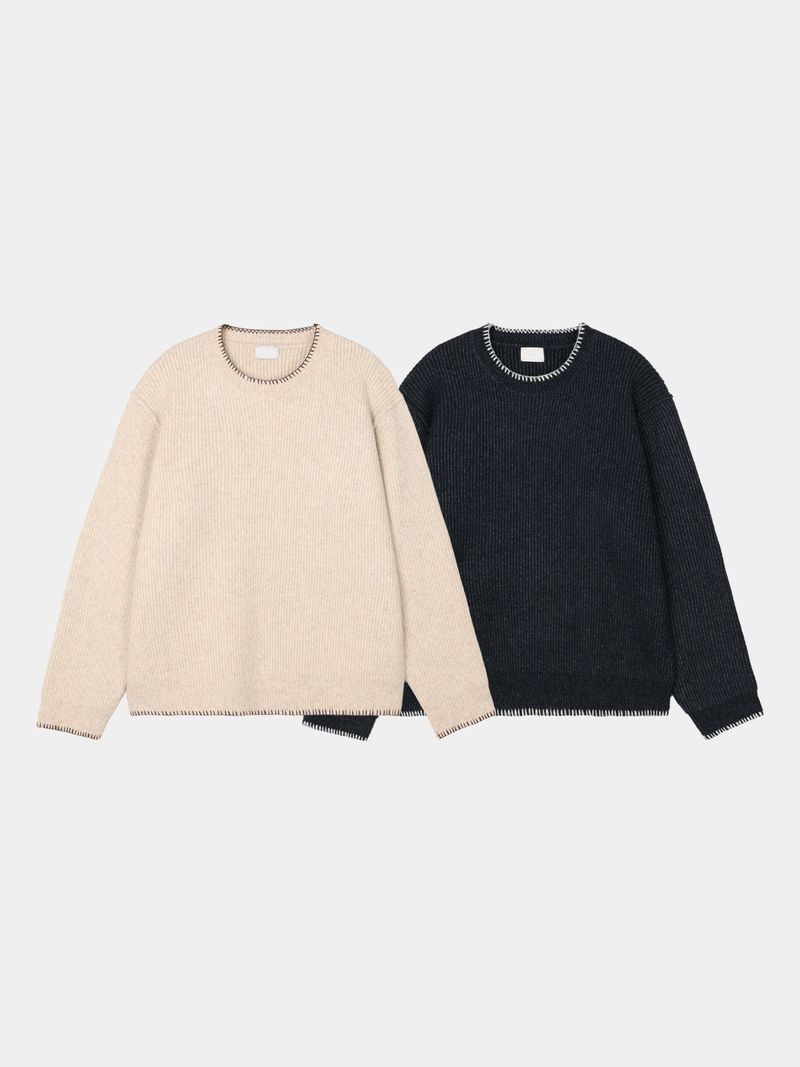 Hoshi line round knitwear