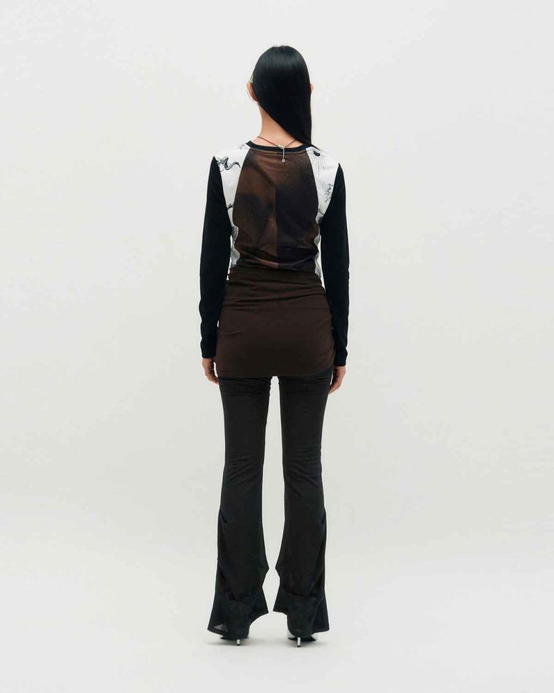 Layered Wrap Tie _ BROWN