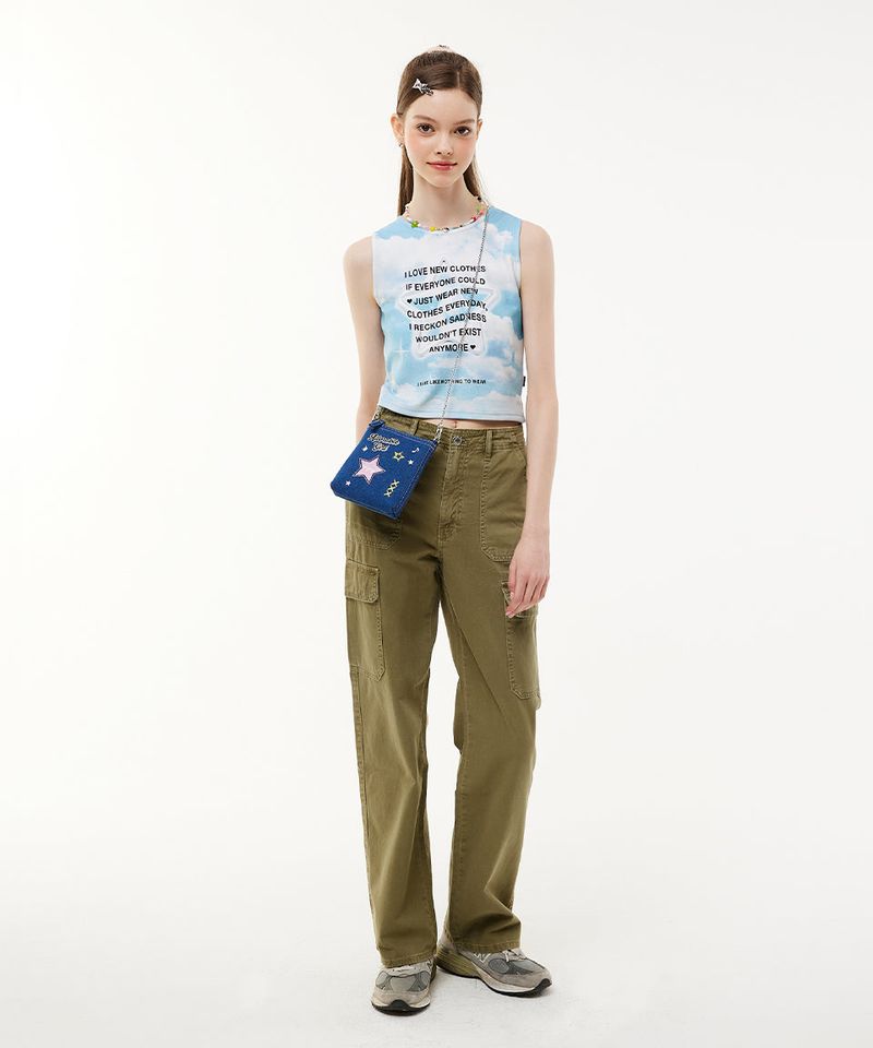 Highteen Denim Mini Cross Bag _ Blue