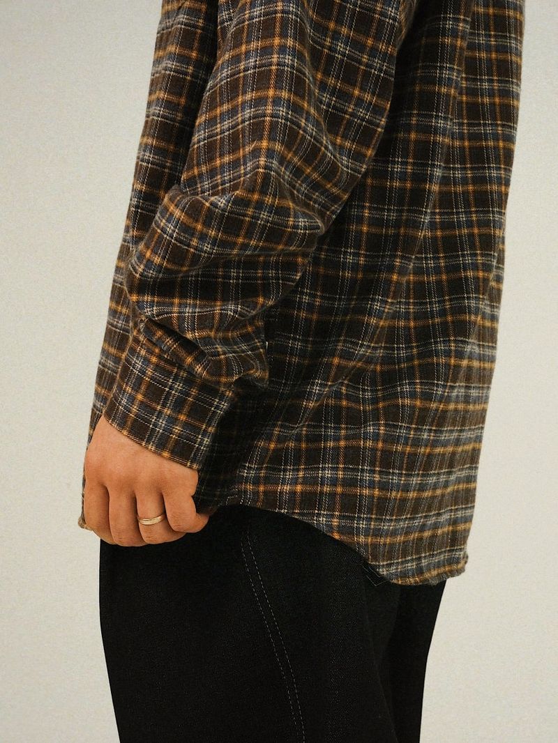 DEE Peach Check Oxford Shirts