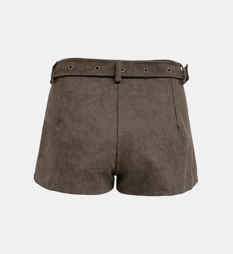 Berlin Suede Belted Short Pants