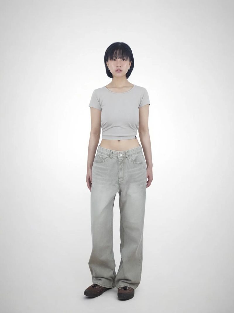 2WAYS TIE BACK TEE (OAT)