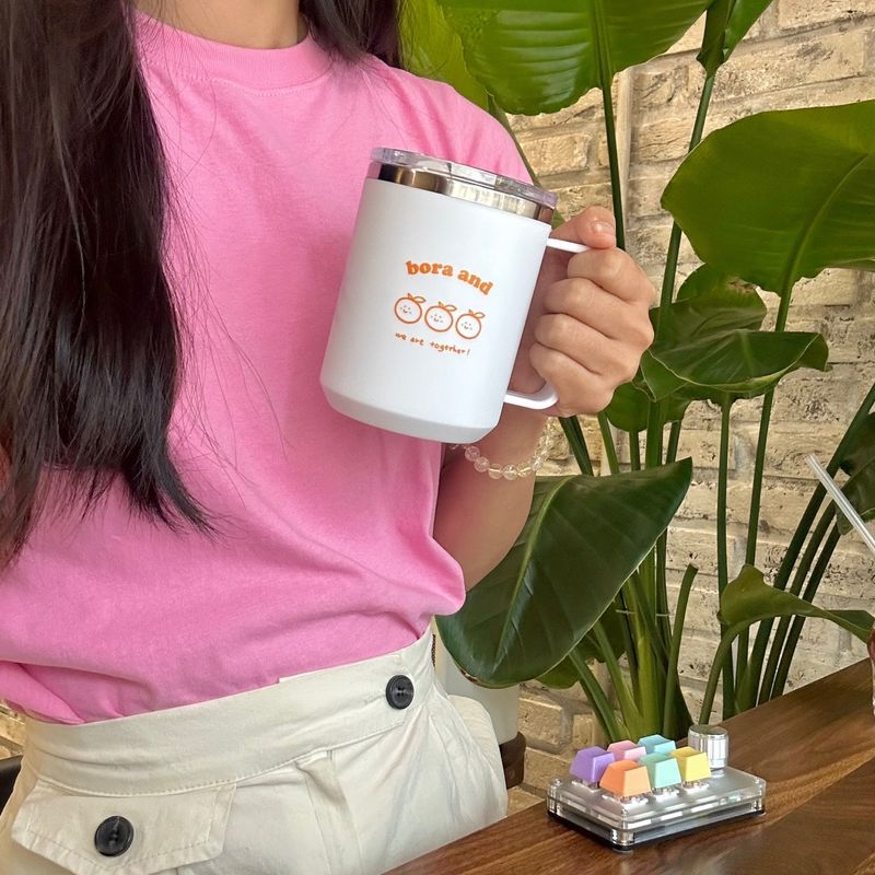 Tangerine Stainless Mug (400ml)