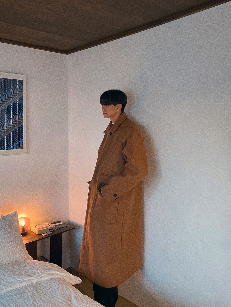 ASCLO Wool Raglan Balmacan Coat (3color)