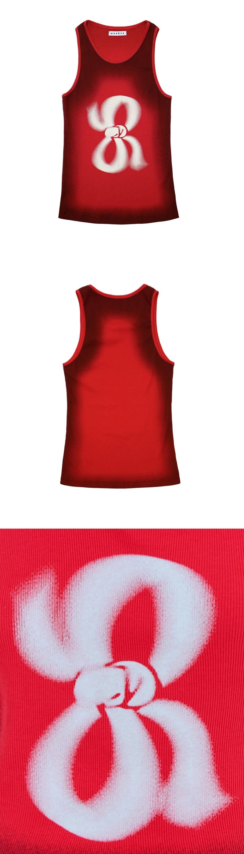 printing tank top_passion red