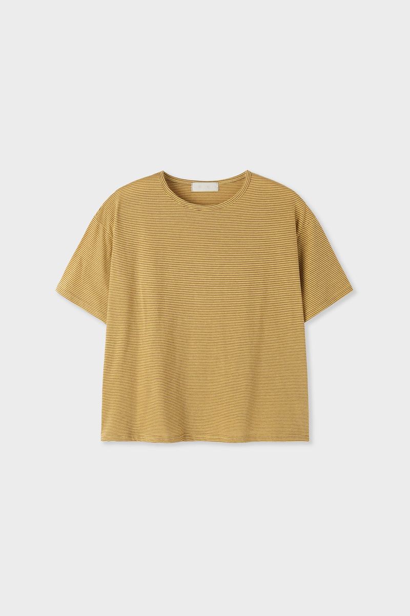Debon Cropped Striped Top
