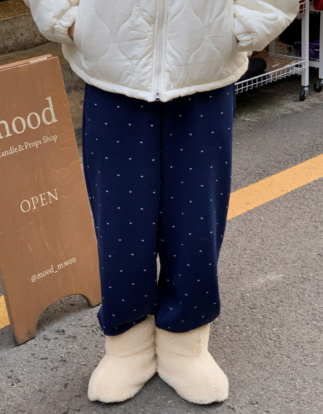 Heart Brushed Jogger Pants (2color)
