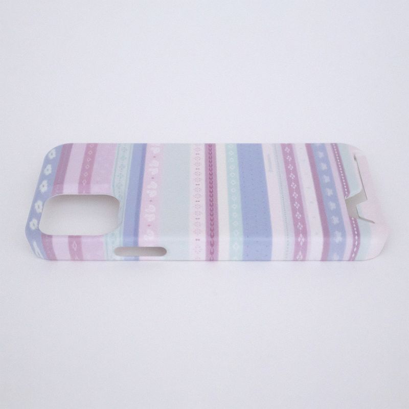 [MADE] Soft stripe case (Blueberry mint)