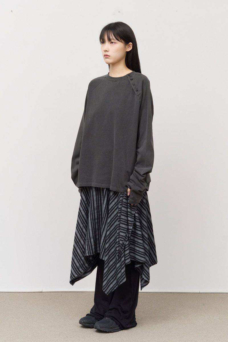 (W) Frin Unbalance Skirt