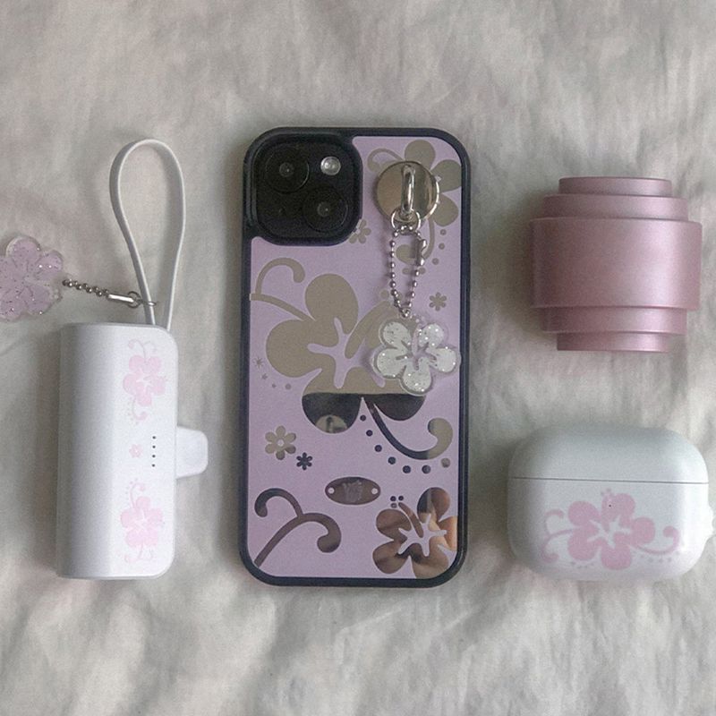 [MADE] bloom mirror case (pink)