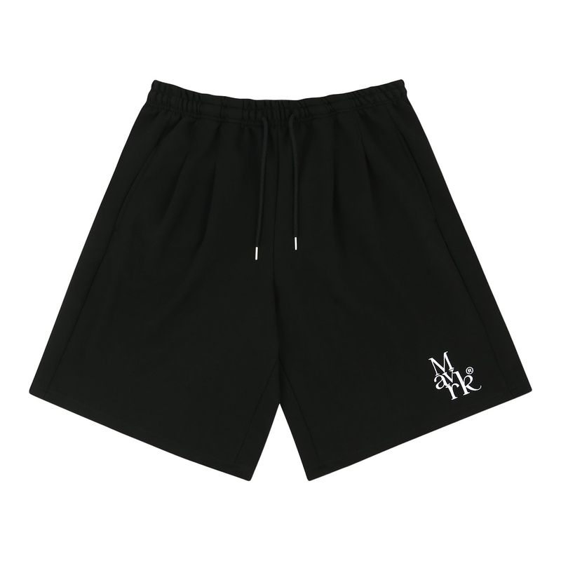 M-TP Logo Super Wide Bermuda Pants Black