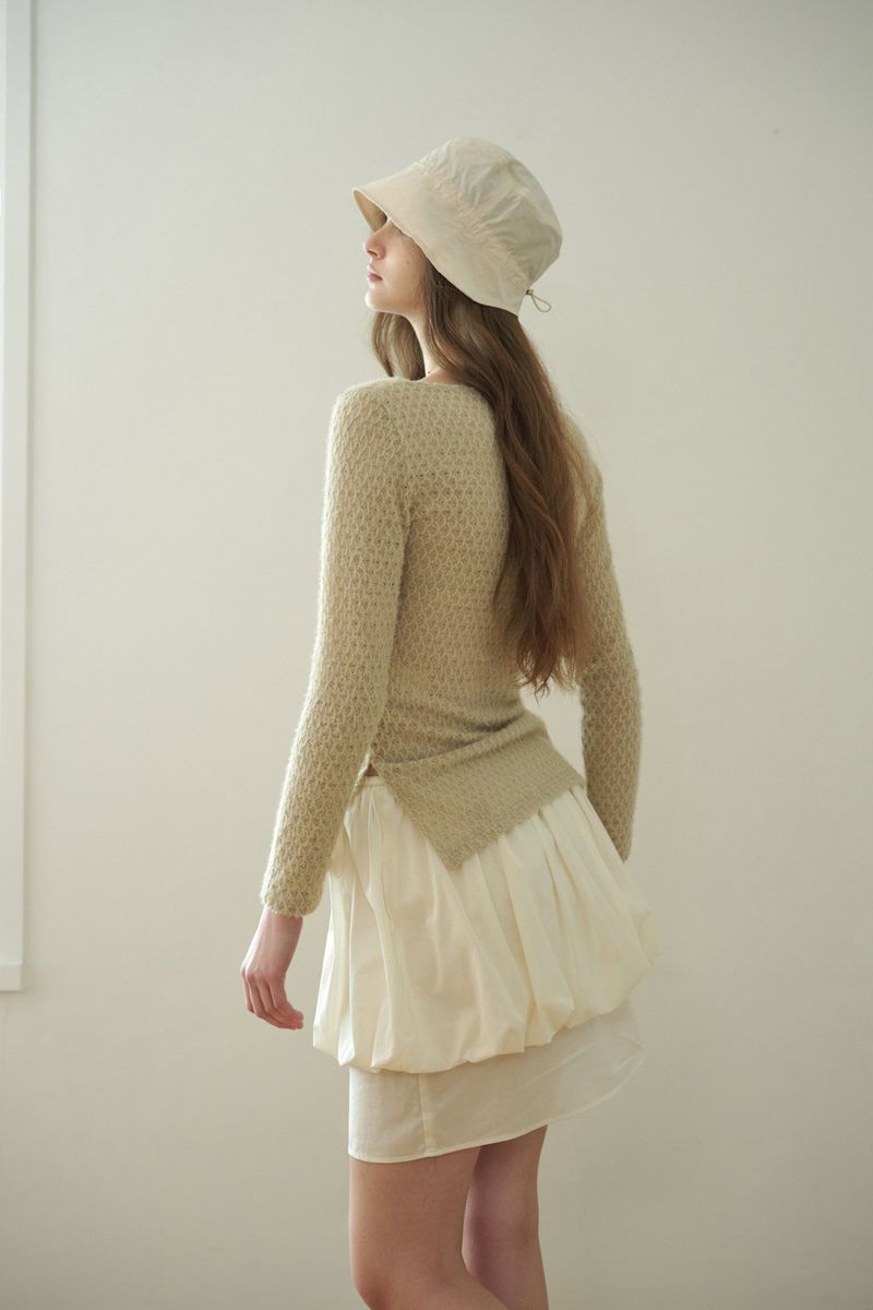 PERZ bucket hat_ivory