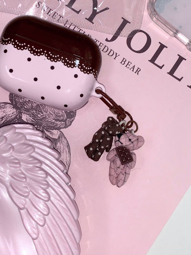 strawberry chocolate earphones case (only case)