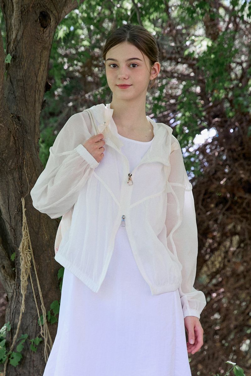 PINK PINEAPPLE（ピンクパイナップル）の「LACE STRING WINDBREAKER (2 COLORS)（Jackets/Outerwear）」