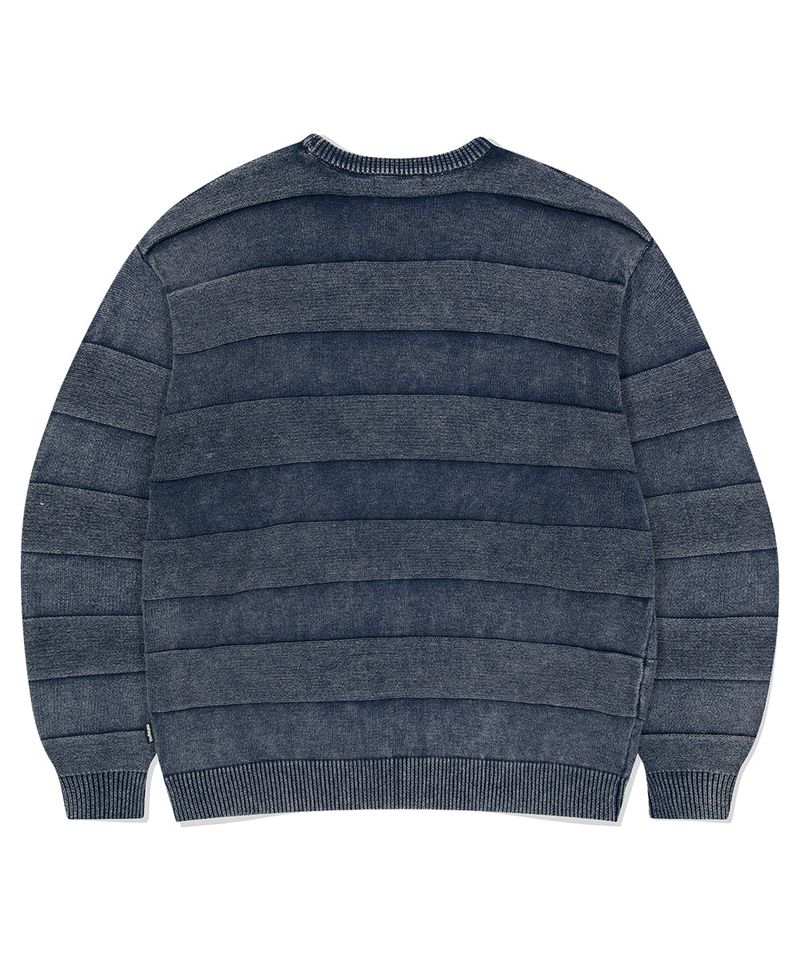 WASHED STRIPE KNIT