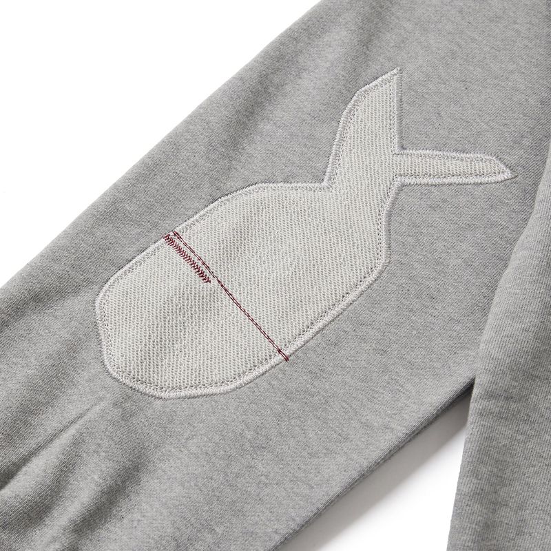 Crumple sweatshirt / Melange gray
