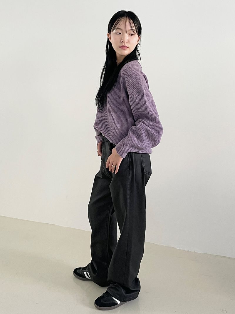Subdued leather pants