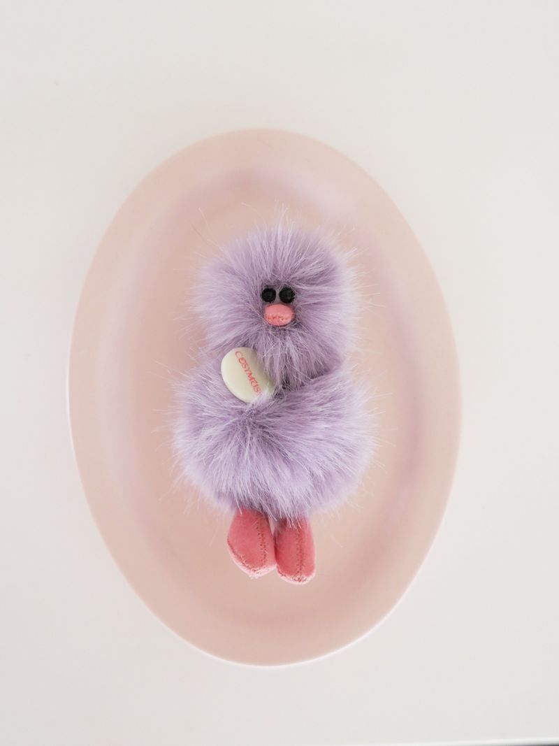 Cosymosy Mini Bird Keyring - Lavender