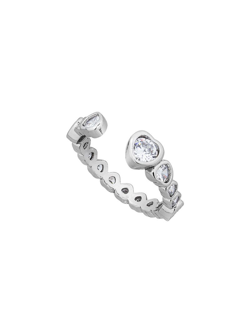 SENTIMENTS（サンティマン）の「NO.560 [SILVER] HEART CUBIC RING（Accessories）」