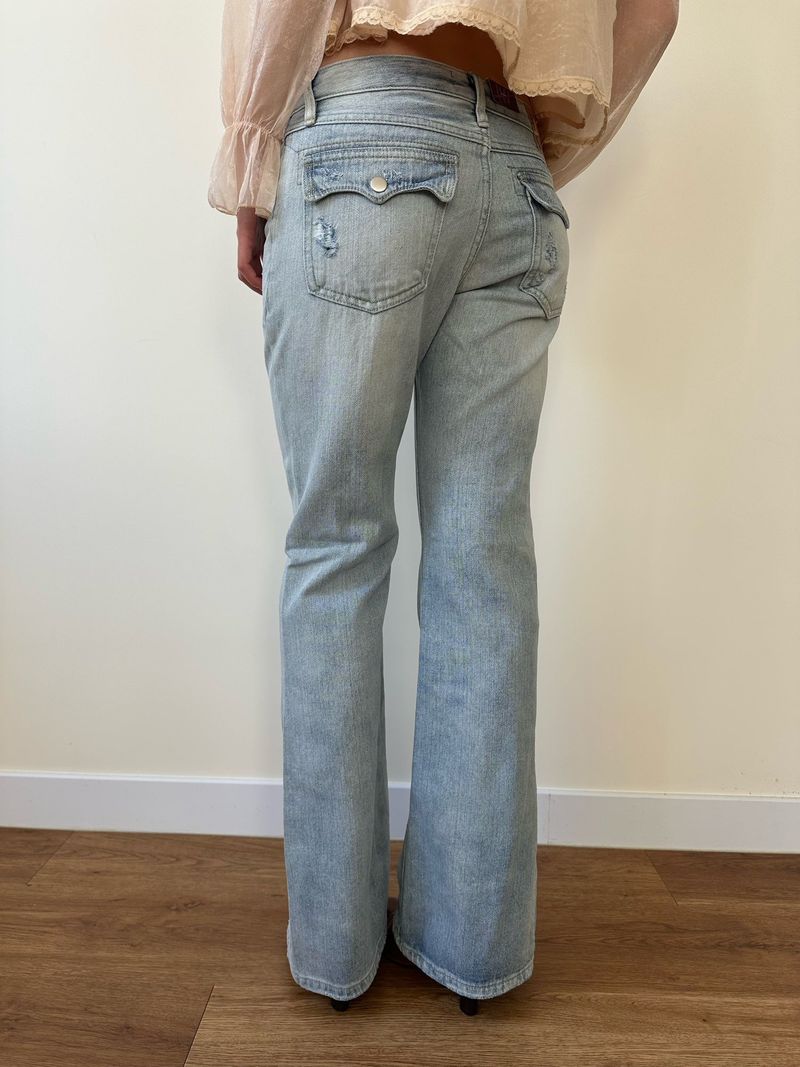 soft bootcut denim pants