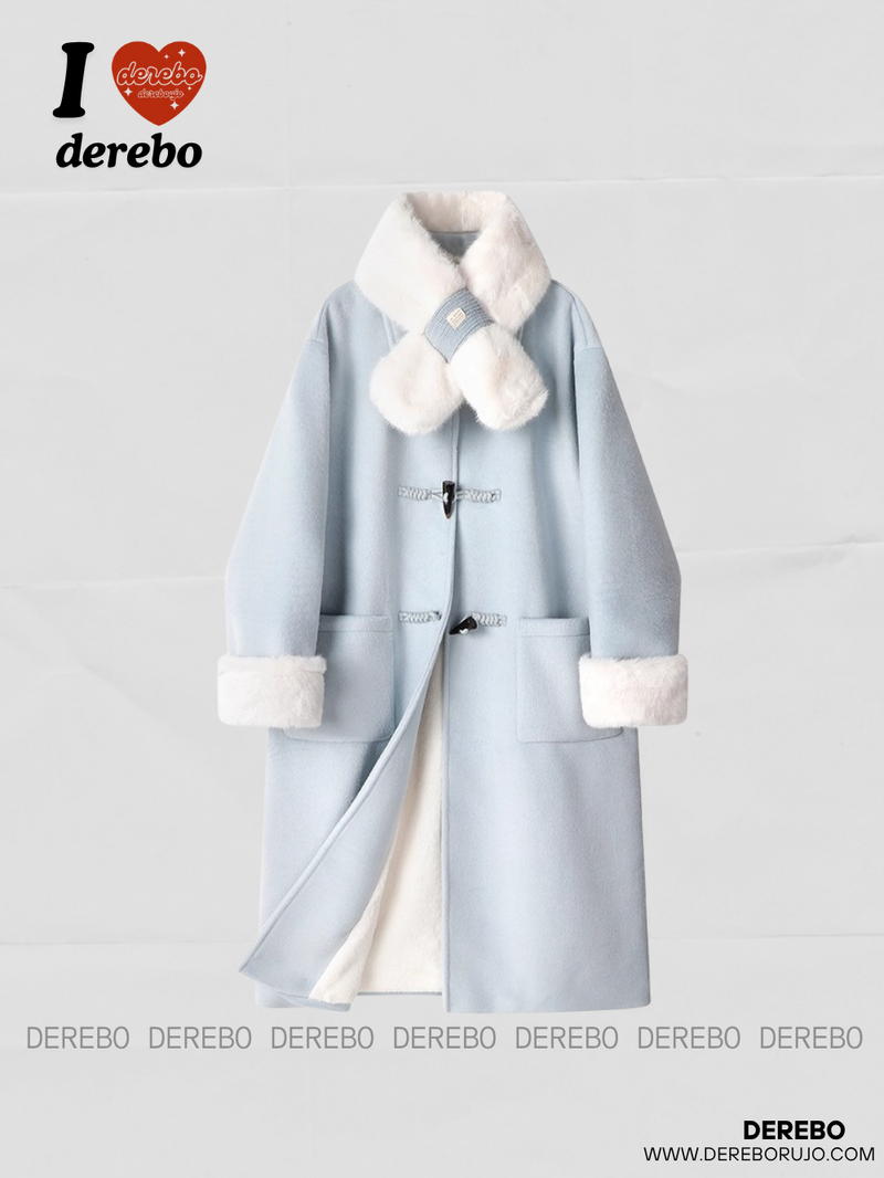 dereborujo（ドレボルゾー）の「Cloud muffler toggle mink long coat（Jackets/Outerwear）」