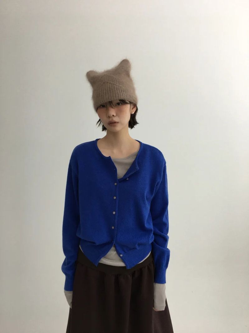 Bako Cat Knit Beanie (3color)