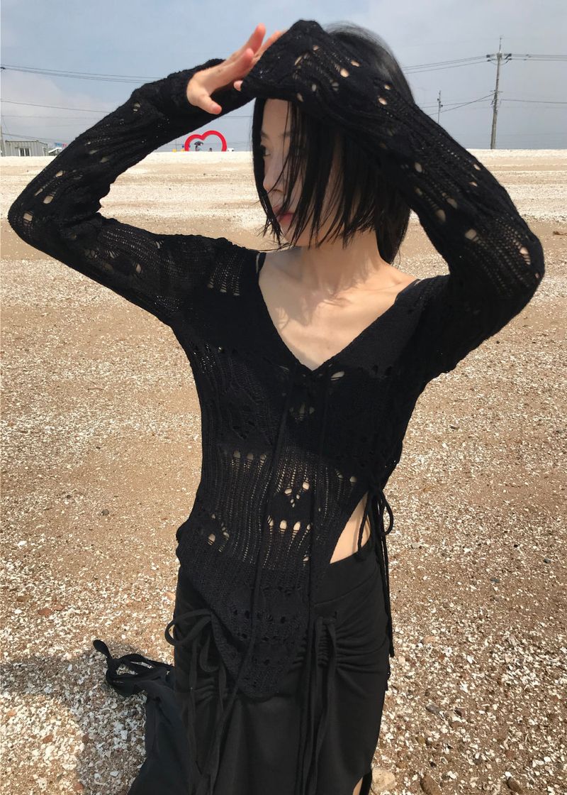  CROCHET RIBBON KNIT