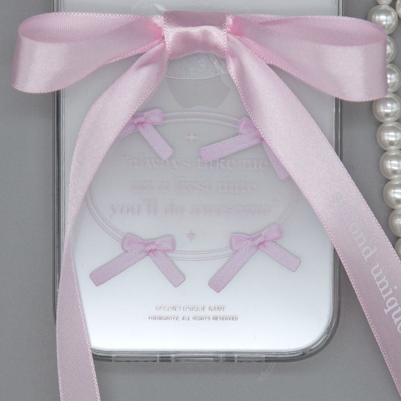 SUN CASE CLEAR BALLET RIBBON PINK