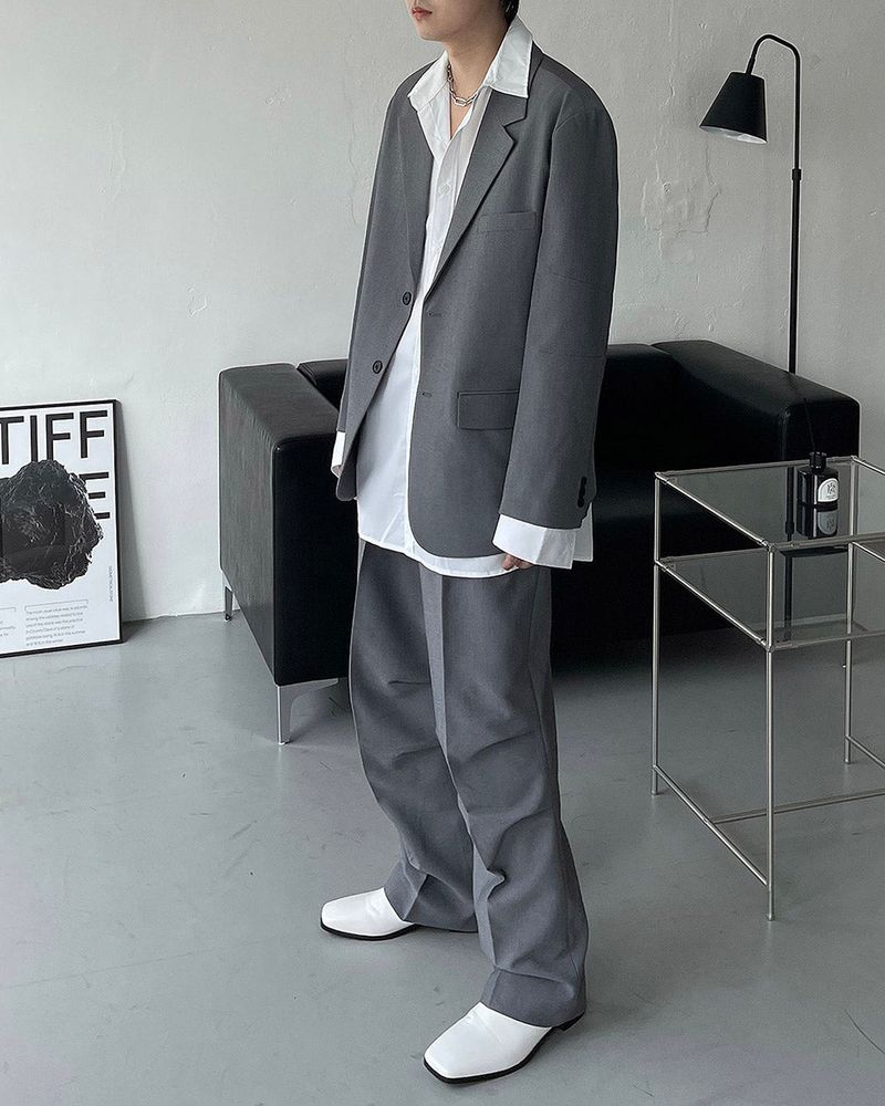 CR Dart Point Wide Slacks (2 colors)