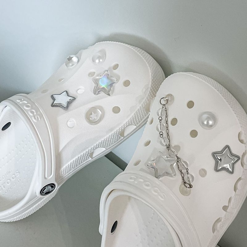 [made]hologram star resin shoes charm set 
