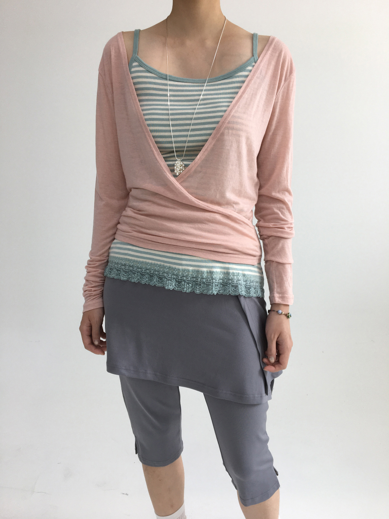 Som Striped Lace Sleeveless (4color)