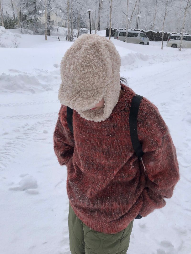 Fable snow melange knit