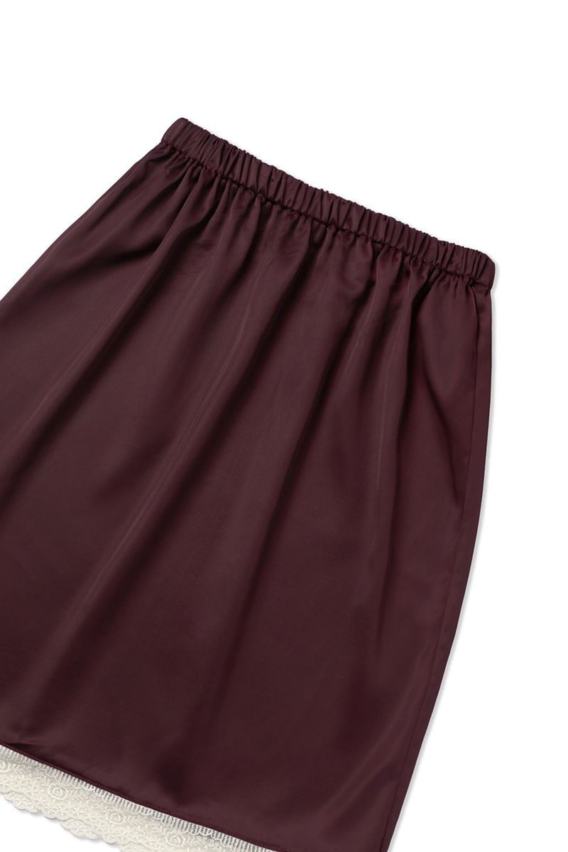 Slip satin midi skirt_purple