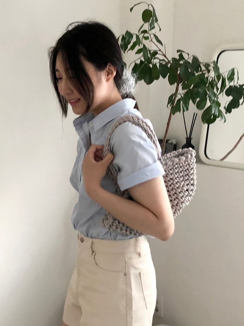 basket bag (gray)