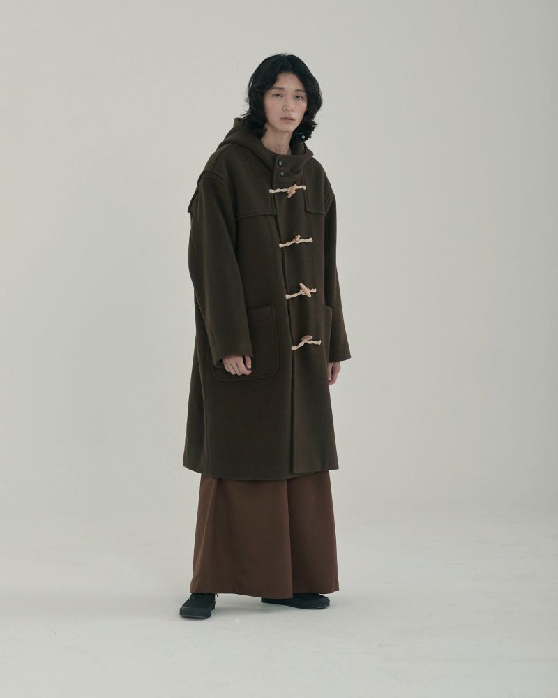unisex duffle coat khaki