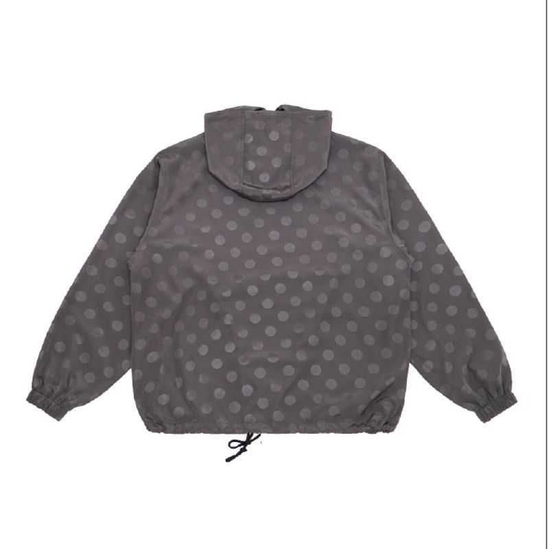 Dot Hoodie Windbreaker (charcoal)