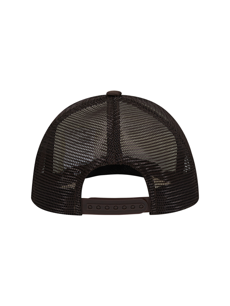 SAFETY LOGO MESH CAP (BROWN)