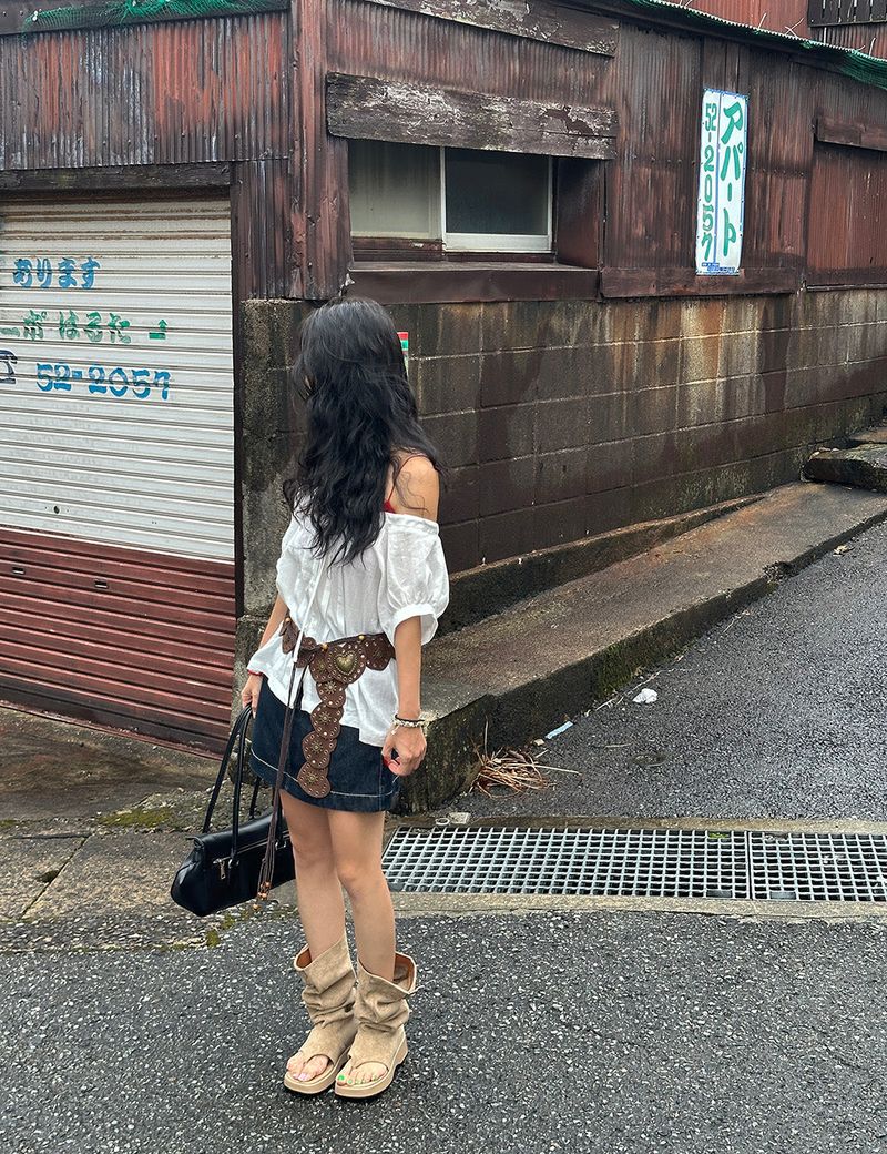 hoof suede flip summer boots