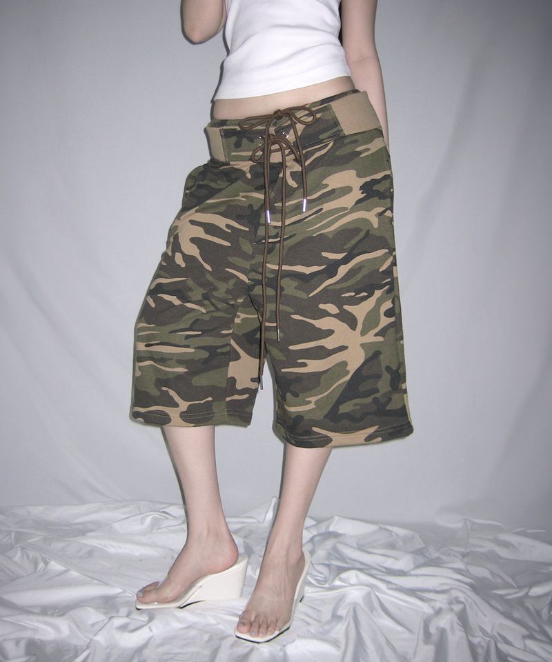meego(ミーゴ)の「camo lace up bermuda pt (2colors)(Pants)」