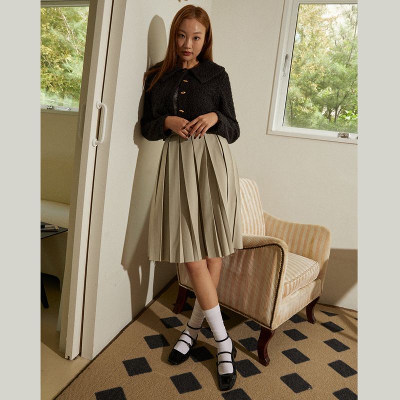 Azure short cardigan (black)